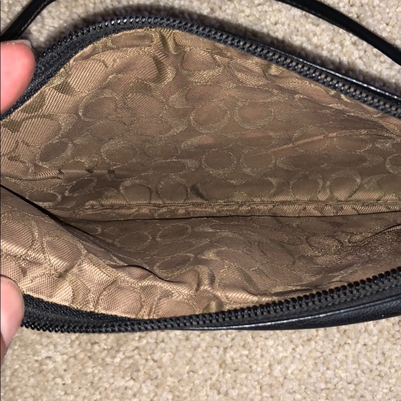 Coach Leather Wristlet - Black - Picture 4 of 8